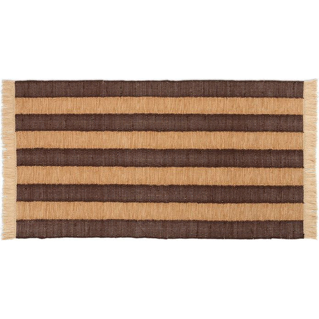 Photo of Ives Gulvtæppe - Gulvtæppe - 80 X 140 - Tan/chocolate - W80 X D1 X H140 Cm