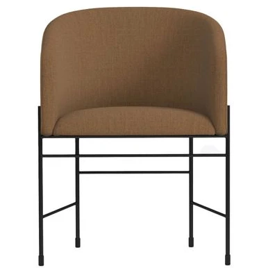 Photo of Covent Chair - Dining chair - iron black frame, square fiord - H: 790 x W: 595 x D: 425 mm