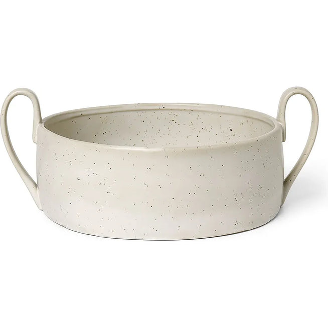 Photo of Flow Centrepiece - Serveringsskål - Off-white / Speckle - W32,5 X H12,5 X D25 Cm