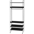 Thumbnail photo of String Floor Headboard 200, Black, 2-pack - Shelving - Nils Strinning - Black - Metal
