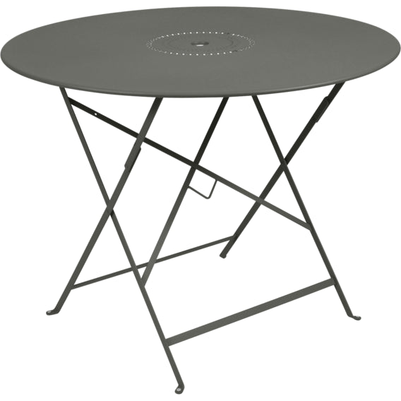 Photo of Floréal Table Ø 96 cm, Rosemary - Outdoor dining table - Green - Metal
