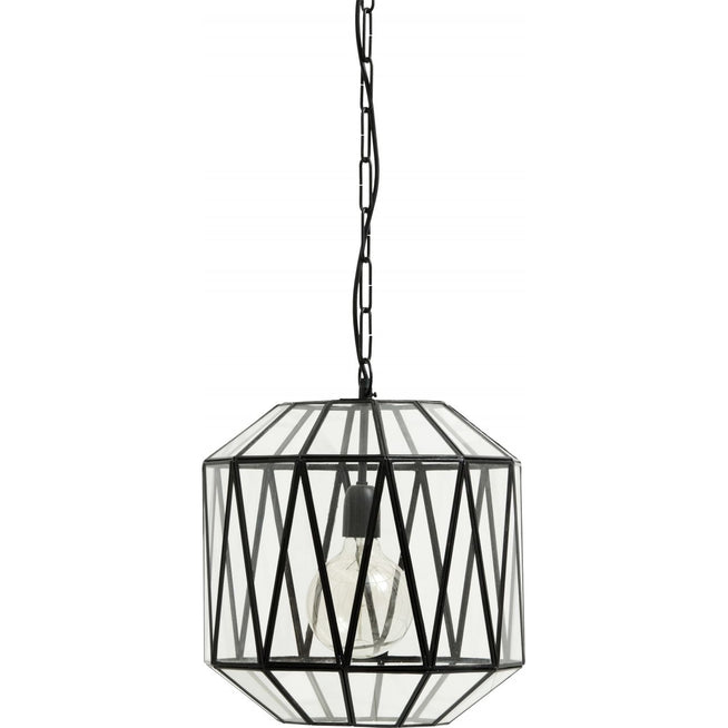 Photo of Ate Hanging Lamp Glass Triangles - Black