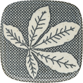 Thumbnail photo of Chestnut Plates Grey / Blue - Set of 6 Pieces