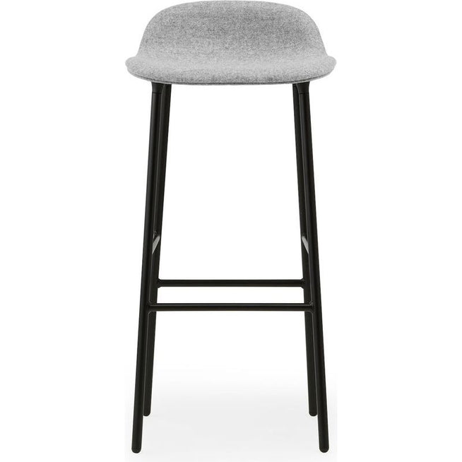 Photo of Form Bar Stool 75 Cm Fully Upholstered Black Steel