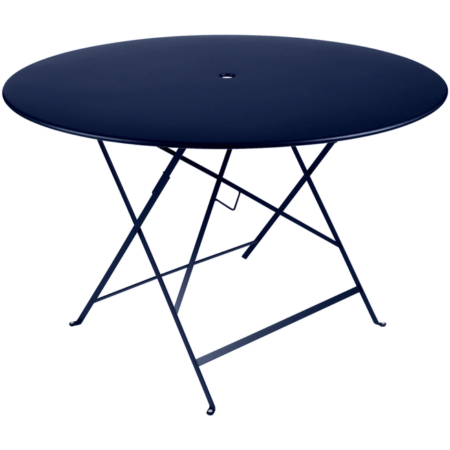 Photo of Bistro Table Ø 117 cm, Deep Blue - Outdoor Dining Table - Blue - Metal