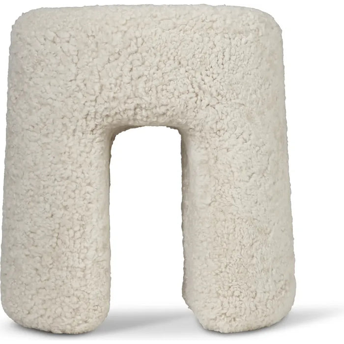 Photo of Sequoia Bean Pouf Sheepskin Moonlight