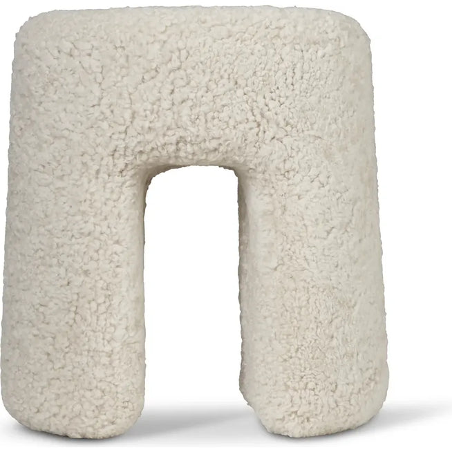 Photo of Sequoia Bean Pouf Sheepskin Moonlight