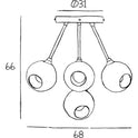 Ballroom Molecule Chandelier