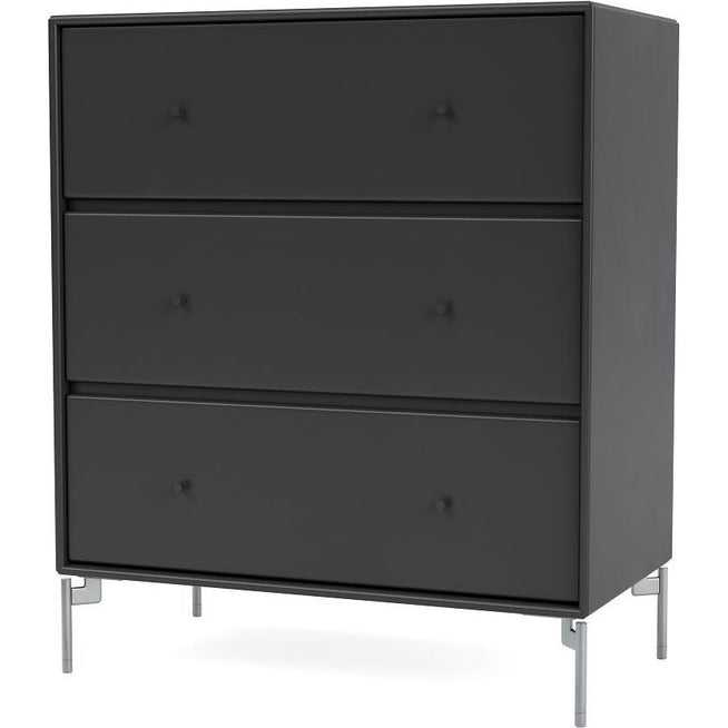 Photo of Carry Dresser - Anthracite / Matt Chrome Legs - Dressers - Peter J. Lassen - Black - Wood