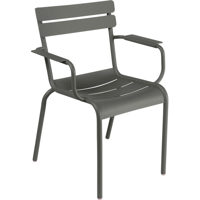 Photo of Luxembourg Armchair Rosemary 48 - Outdoor dining chairs - Frédéric Sofia - Green - Metal
