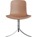 Thumbnail photo of Pk9, Leather, Rustic - Dining chairs - Poul Kjærholm - Brown - Leather/metal/synthetic