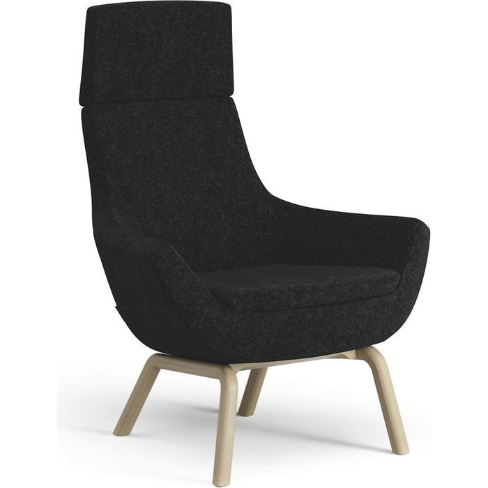 Photo of Happy armchair H: 101 cm - oak stained ash/hallingdal 65