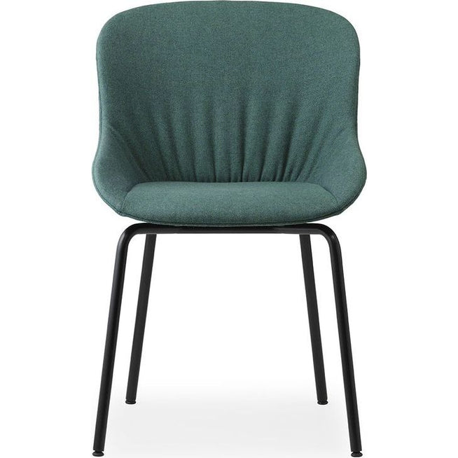 Photo of Hyg Comfort Chair Full Upholstery - Dining Chair - Base: Steel / Black/main Line Flax - H84 X L54 X D55,5 X Sh46 Cm