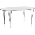 Thumbnail photo of B617 Superellipse - White laminate/chrome - Dining table - Arne Jacobsen,bruno Mathsson,piet Hein - White - Metal/wood