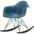 Thumbnail photo of Eames Plastic Armchair Rar - 83 Sea Blue - Basic Dark Base - Dark Maple - Dining Chairs - Metal/wood/plastic