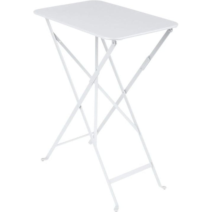 Photo of Bistro Table 37x57 cm Cotton White 01 - Outdoor Dining Table - White - Metal