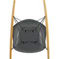 Eames Plastic Armchair Rar - 56 Granite Grey - White Base - Golden Maple - Matstolar - Charles & Ray Eames - Grå - Metall/trä/plast