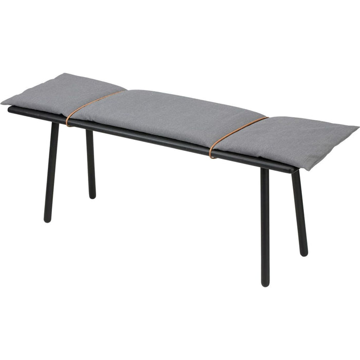 Photo of Georg Bench Black lacquered - Benches - Christina Liljenberg Halstrøm - Leather/wood/wool