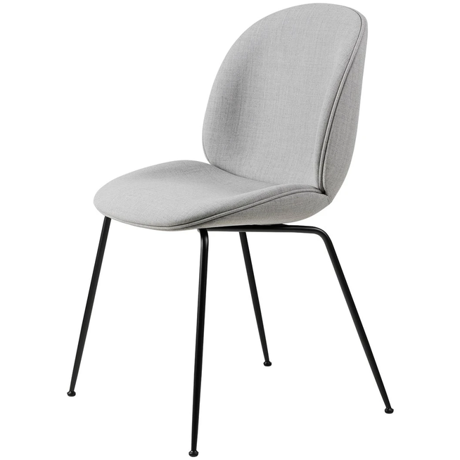 Photo of Beetle Dining Chair, Fully Upholstered, Conic Base