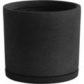 Thumbnail photo of Plant Pot with saucerlarge-black