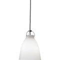 Thumbnail photo of Caravaggio 1 Pendant White Opal Glass-grey Textile Cord