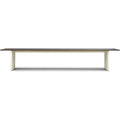 Thumbnail photo of Panel Table 100 X 420 Cm Cream Dark Brown - Matbord - Simon Legald - Brun - Metall/trä