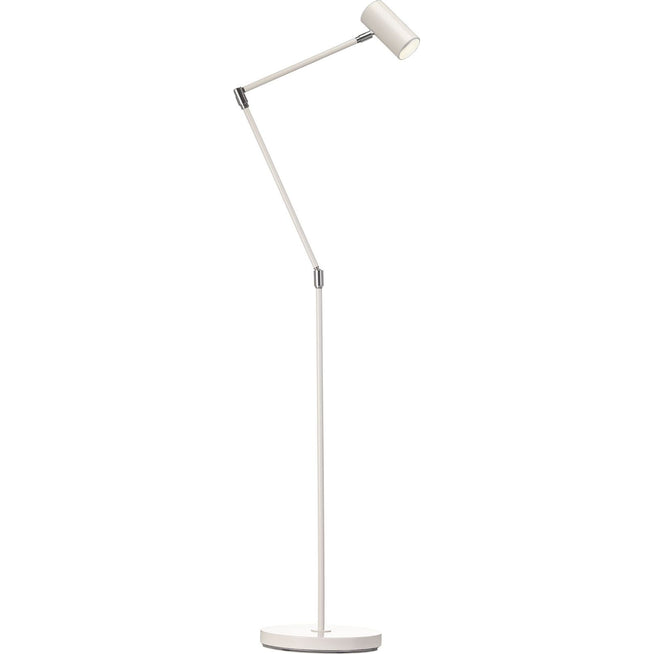Photo of Minipoint Floor Lamp Articulated, White - Reading Lamps - Studio Construction & Bergboms - White