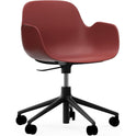 Form Armchair Swivel 5w Gas Lift Alu - Kontorstol - Black Aluminium / 3