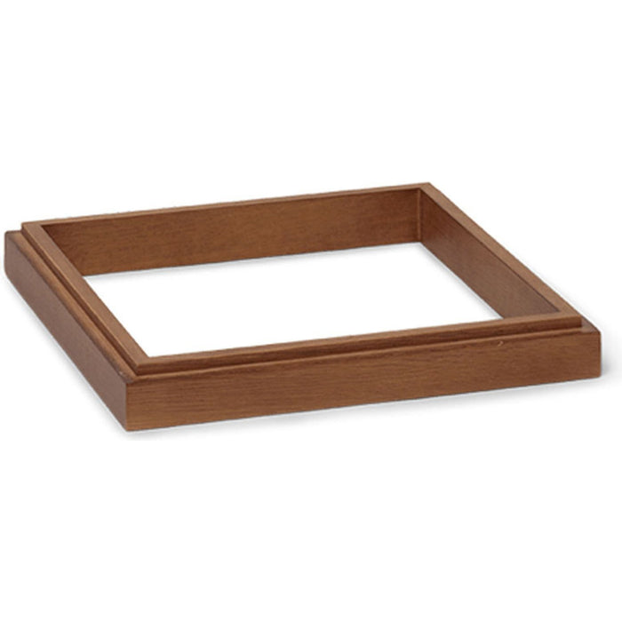 Photo of Miru Base - Stand - Dark Stained Oak - W: 37.8 X H: 4.5 X D: 37.8 Cm