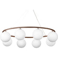 Thumbnail photo of Miira 8 Oval Chandelier Dark