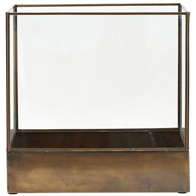 Photo of Plante Displayboks - Messing Vintage