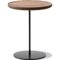 Pal Side Table 6751 By Keiji Takeuchi - Sidebord - Oiled Walnut / Black - Ø37,5 X