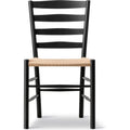 Thumbnail photo of Klint Chair 3207 / By Kaare Klint - Spisebordsstol - Black Lacquered Oak / Natural Papercord - W48 X D55 X H85 X Sh45,5 Cm