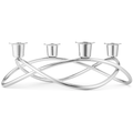 Season Candleholder Mirror - Candlesticks & Candle Holders - Maria Berntsen - Silver