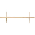 Thumbnail photo of Sector Shelf - Hylde - Eg/messing - S/w - W: 87 X D: 26,1 X H: 34 Cm