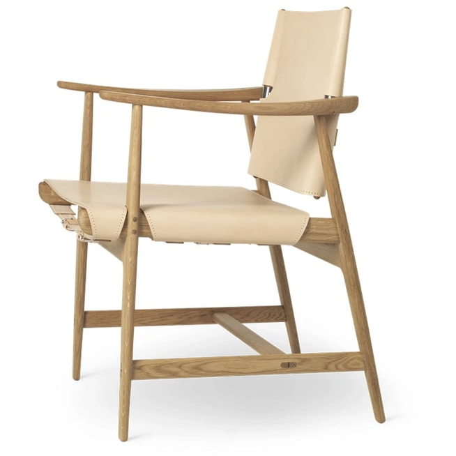 Photo of Bm1106 Huntsman Chair Natural-Oiled Oak-Stainless Steel