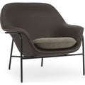 Thumbnail photo of Drape Chair Low - Lænestol - Ultra Leather / Hellingdal / Black Steel - H85 X W93 X D81 X Sh43 Cm