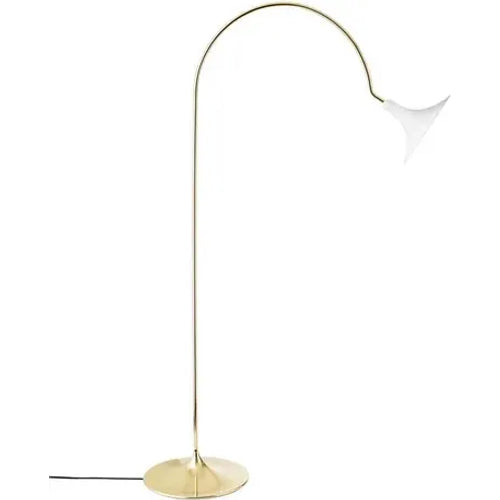 Photo of Petalii Floor Lamp White/polished Brass