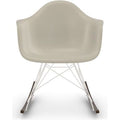Eames Plastic Armchair Rar - 11 Pebble - White Base - Dark Maple - Matstolar - Charles & Ray Eames - Vit - Metall/trä/plast
