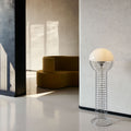Thumbnail photo of Wire Floor Lamp Chrome/white - Shade lamps - Verner Panton - White