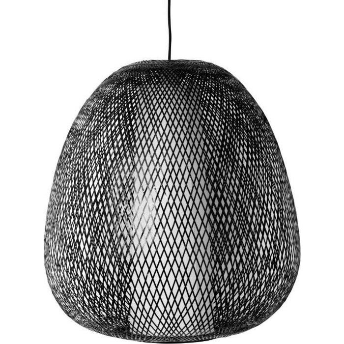Photo of Hanging Lamp Twiggy Egg Brown Bamboo Ø60cm