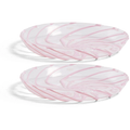 Thumbnail photo of Spin Saucer Ø11 Cm 2-pack Clear-pink Rand