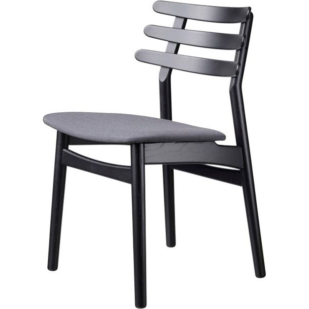 Photo of J48 Chair from Fdb Møbler (black lacquered oak, textile / anthracite grey)