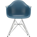 Thumbnail photo of Eames Plastic Armchair Dar - 83 Sea Blue - Chrome Base - Dining Chairs - Metal/plastic