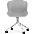 Thumbnail photo of Hyg Chair Swivel 4w - Kontorstol - Grå - Aluminium - H: 84 X L: 54 X D: 53,5 X Sh: 46 Cm
