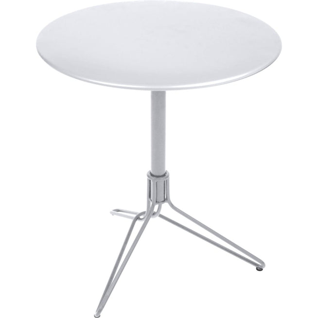 Photo of Flower Pedestal Table Cotton White 01 - Matbord Utomhus - Harald Guggenbichler - Vit - Metall
