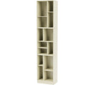 Thumbnail photo of Loom Slim Bookcase - Plinth H7 Cm - Vanilla - Bookcases - White - Mdf