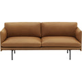 Outline Sofa 2-seater, Silk Leather Cognac - Soffor - Anderssen & Voll - Brun