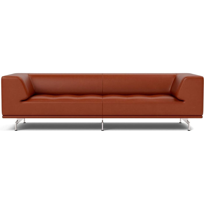 Photo of 4511 Delphi 3. Pers sofa L: 240 cm - Cognac 370/brushed aluminium