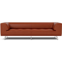 4511 Delphi 3. Pers sofa L: 240 cm - Cognac 370/brushed aluminium